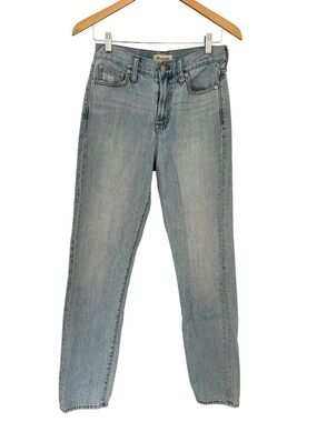 Madewell Perfect Summer Jean Coastal Light Wash High Rise Straight Leg (26)